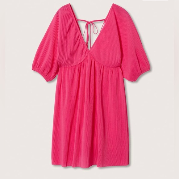 MANGO Textured short dress - Picture 5 of 5